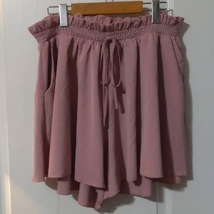 3/$20✨ SHEIN PLUS Blush Pink Shorts, POCKETS! Stretchy elastic waist, XL US 12
